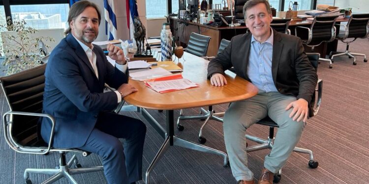 Ricardo Planchón fue recibido por el Presidente Luis Lacalle