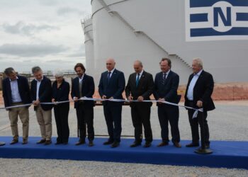 Presidente de la República Luis Lacalle presente en Nueva Palmira en inauguración de terminal de  carga líquida