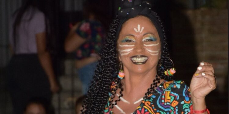 Silvia Parodi de la comparsa Dulces Guerreras