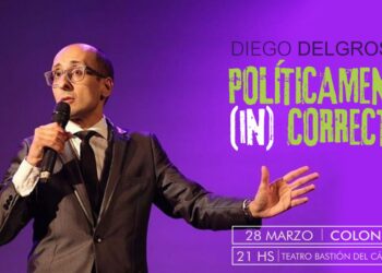 Diego Delgrossi trae su humor «Políticamente (In) Correcto» al Bastión del Carmen este viernes