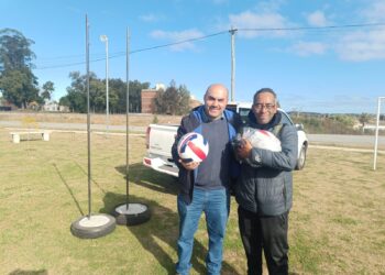 Nueva cancha de vóley en complejo Las Casuarinas