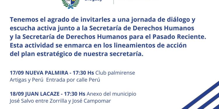 Colonia será sede el viernes de Jornadas de Diálogo y Escucha Activa