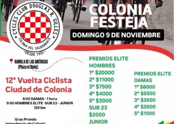 Este domingo, Colonia recibe a lo mejor del ciclismo uruguayo